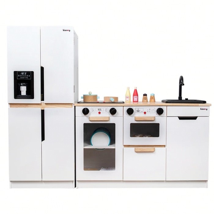 Modern Kienvy wooden kitchen set mainan dapur dapuran anak kayu masak