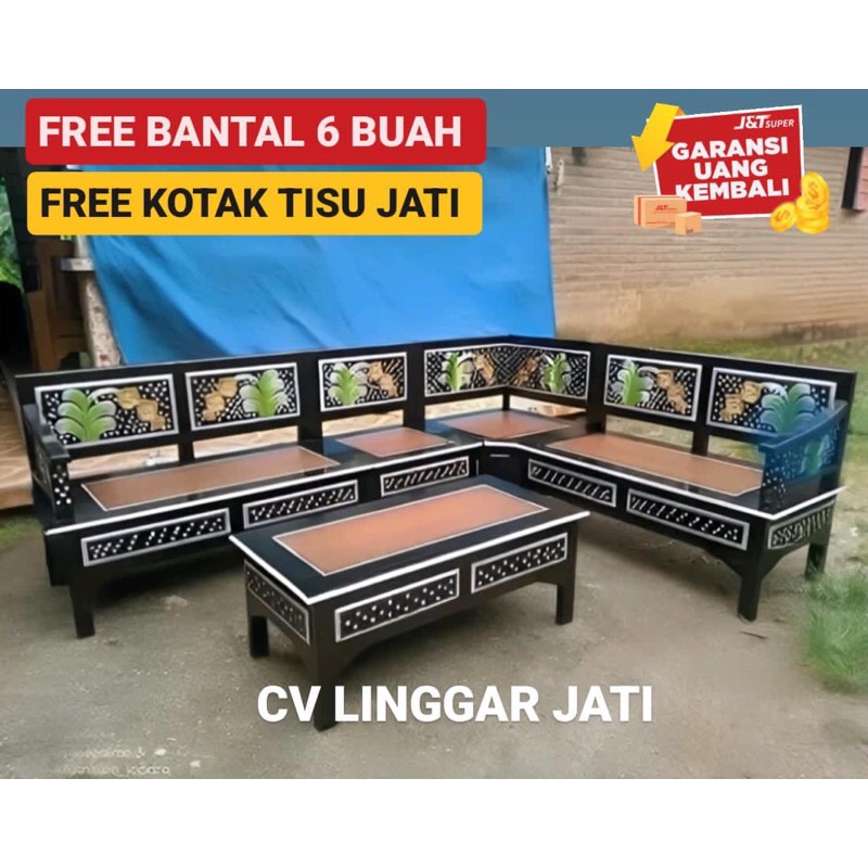 Mentah - Kursi Sudut Minimalis Pojok Ruang Tamu Promo Kembang jati