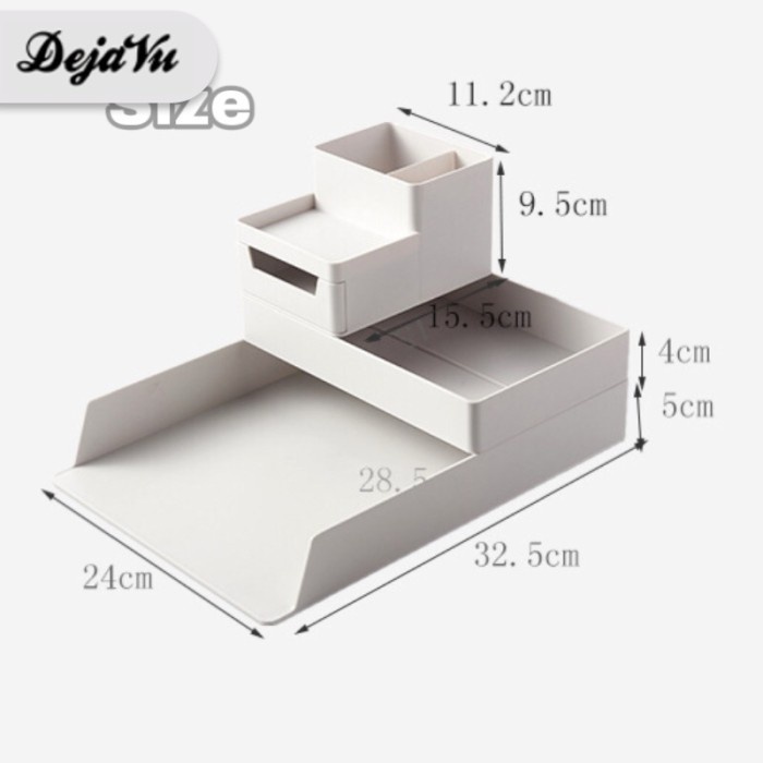 

Dejavu Rak Meja Organizer Tempat Dokumen Alat Kantor Stationery Hsb120