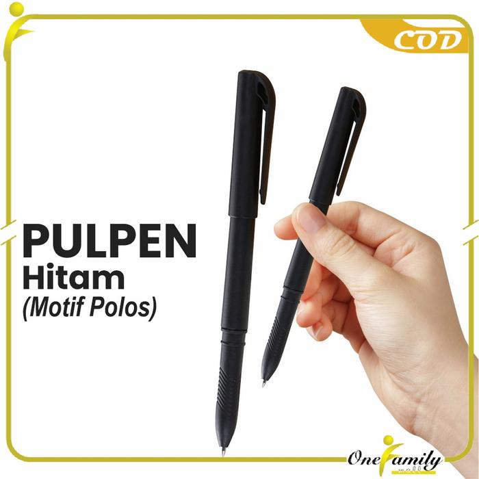 

[Cod] Ofm A45 Pena Alat Tulis Kantor 0.7Mm Motif Polos Pens Black Import