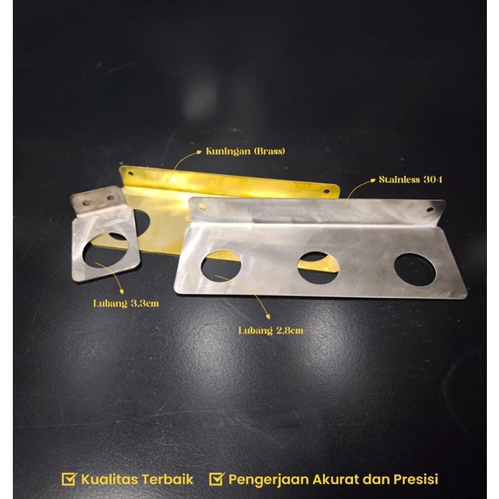 Gantungan Botol Sabun / Soap Dispenser Holder Stainless / Kuningan