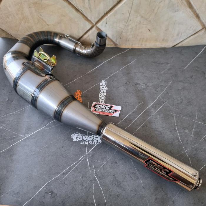 Knalpot Vespa Racing Drc Victory Buang Kiri Khusus