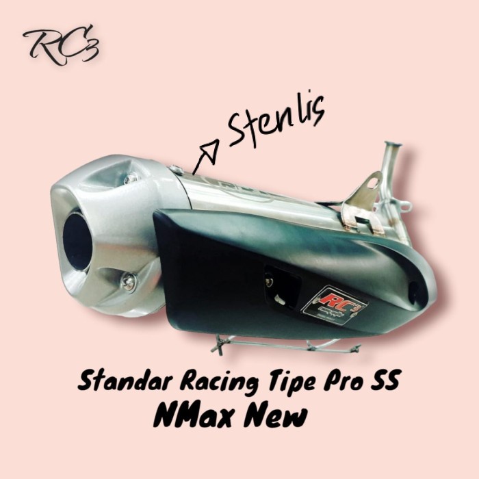 Knalpot Starbok Standar Bobok Racing Rc3 Nmax New Old Tipe Pro Ss