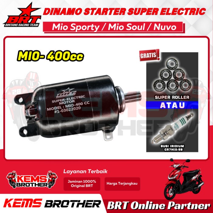 Dinamo Starter Brt Yamaha Mio Sporty Smile Nuvo Boreup 200Cc-400Cc