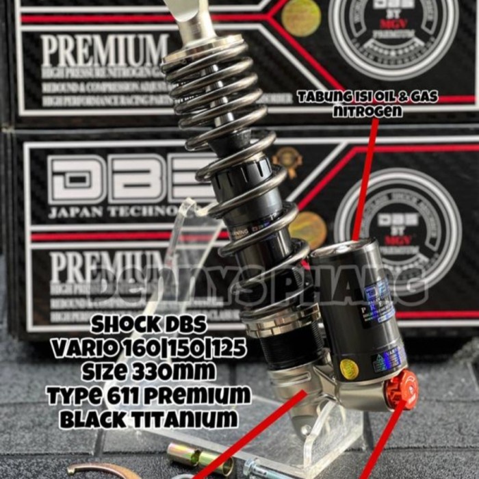 Shock Dbs Premium 611 Tabung Bawah Model Onhlins 310M/330Mm Vario 150