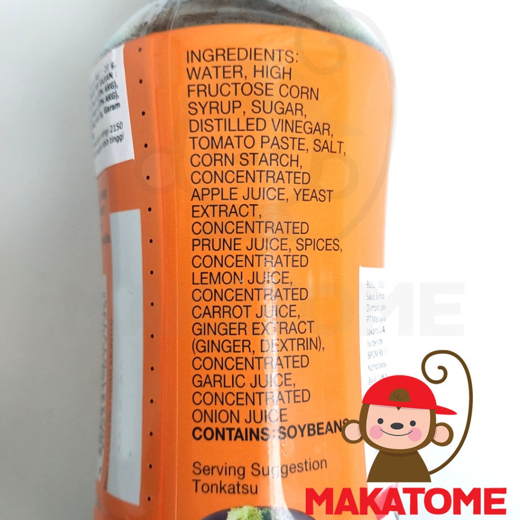 

Bulldog Tonatu Auce 500Ml Bull Dog Vegetable Fruit Au Atu 500