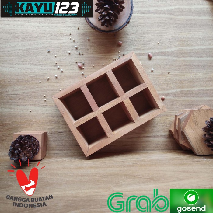 

TERLARIS! Wooden Desk Organizer Tempat Pensil Alat Tulis Kosmetik (WPP-04)