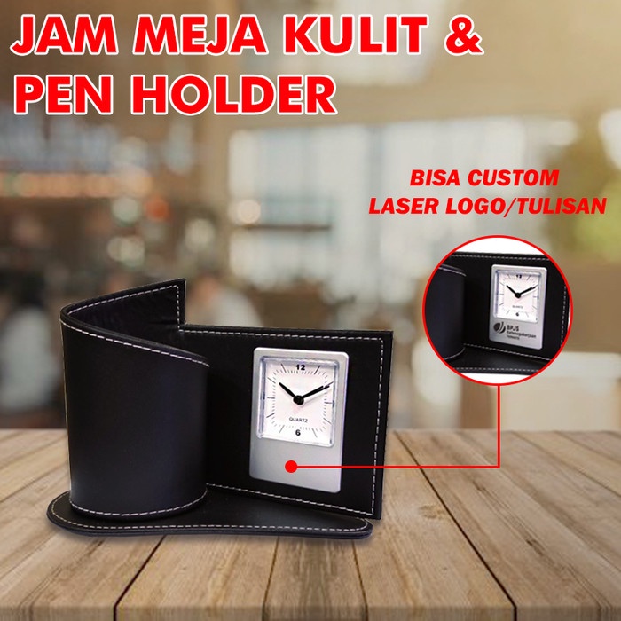 

PROMO! JAM MEJA KULIT /TEMPAT ALAT TULIS SERBA GUNA