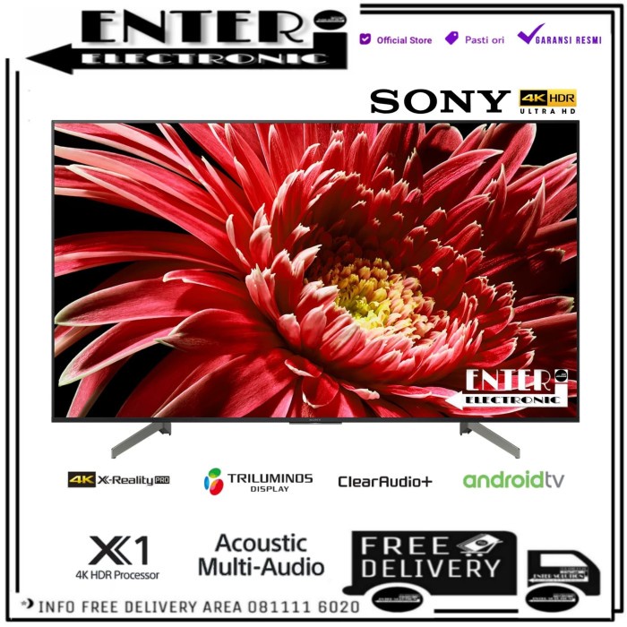 TERLARIS SONY LED TV 65X8500G - SMART TV LED 65 INCH ANDROID 4K SONY KD 65X8500