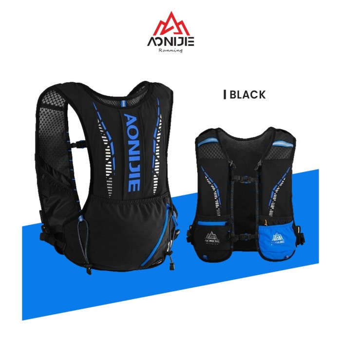 Aonijie C9102S Hydration Backpack Vest 5L Marathon Running - BLACK
