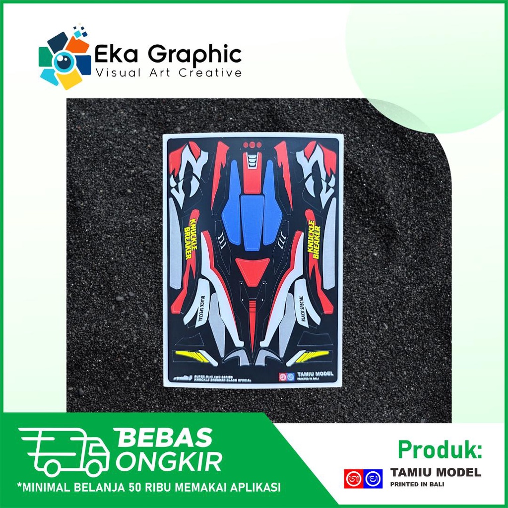 Decal Sticker Knuckle Breaker Black Special