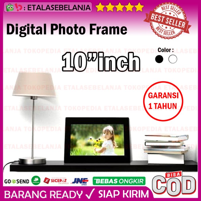 Bingkai Foto Digital 10 Inch Terbaru - EVD DPF10 DIGITAL FOTO FRAME