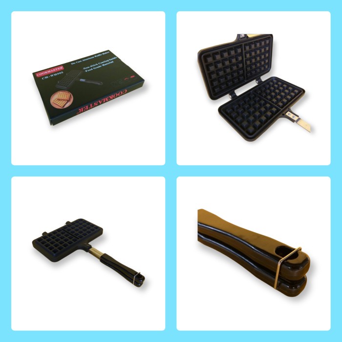 Waffle Maker Manual / Waffle Pan / Cetakan Waffle Belgian Waffle Maker