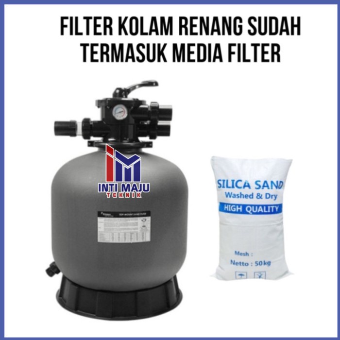 MESIN POMPA AIR KOLAM RENANG 1HP SAND FILTER EMAUX KOLAM RENANG