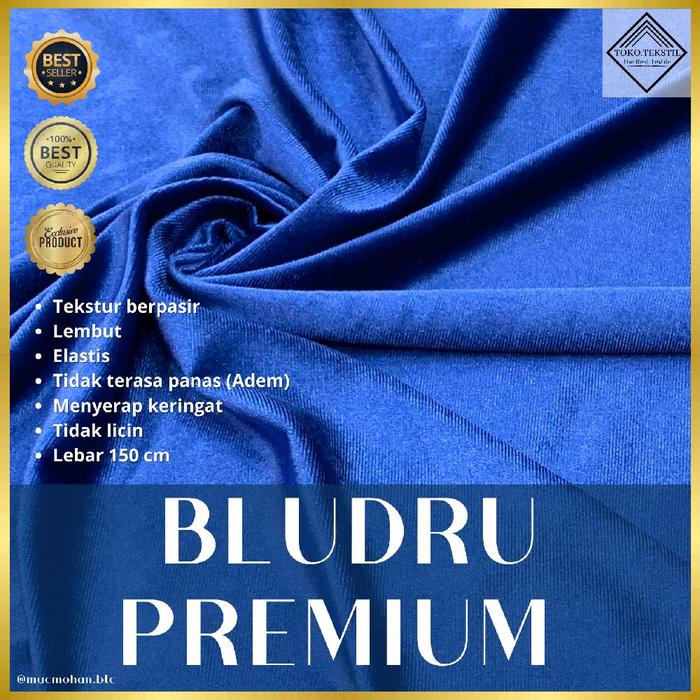 TERBAIK KAIN BLUDRU STRETCH / BLUDRU STRETCH GRADE A / BAHAN DRESS BAHAN SOFA / BLUDRU IMPORT