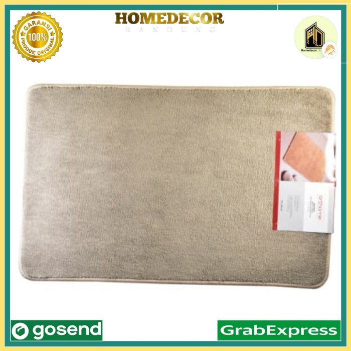 Forhom 50x80 Cm Keset Kamar Mandi - Cokelat Muda / keset anti slip