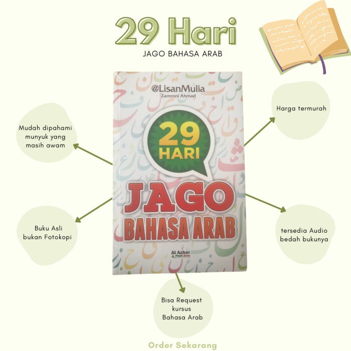 

HOT SALE! buku 29 hari jago bahasa arab cetakan terbaru