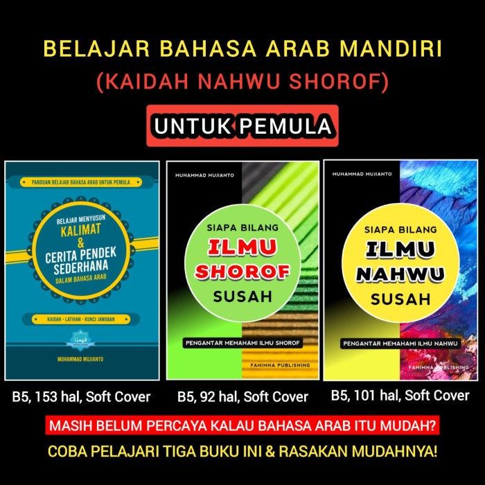 

TERLARIS! BUKU BAHASA ARAB UNTUK PEMULA