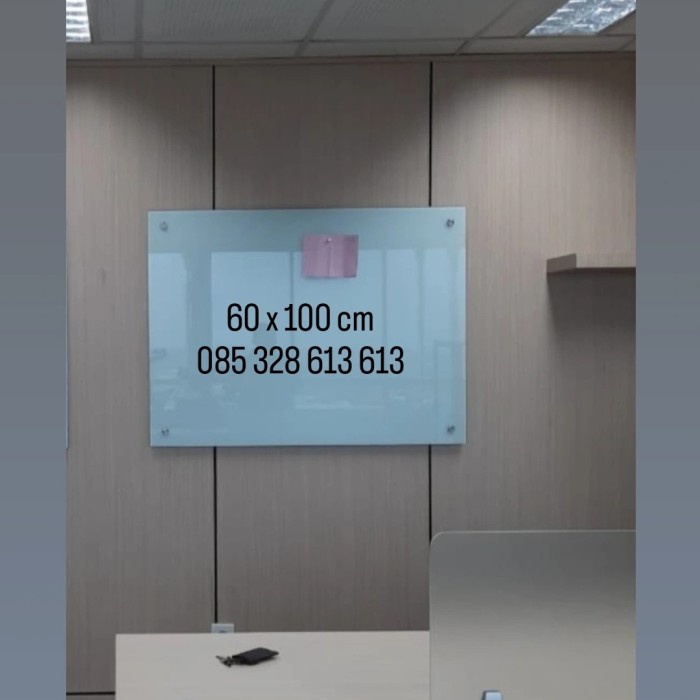 

Glassboard magnetik 60 x 100cm / papan tulis kaca magnet 60 x 100