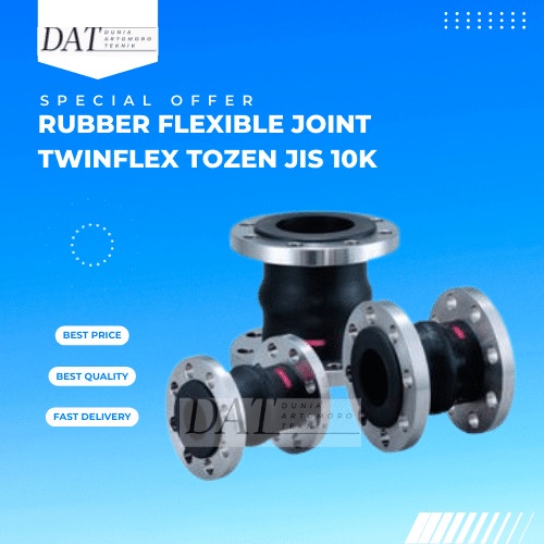 HOT SALE 3" Rubber Flexible Joint TOZEN Twinflex JIS 10K Size 3 Inch