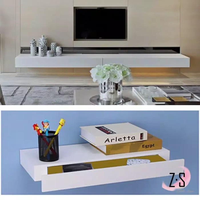 HOT SALE Tempat Remote TV Modem DVD Rak Modem Melayang