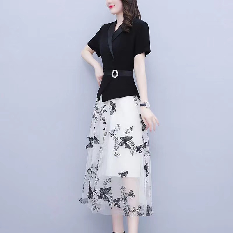 LS - FAN Gaun ramping fashion Korea terbaru/baju pesta/gaun pesta mewah