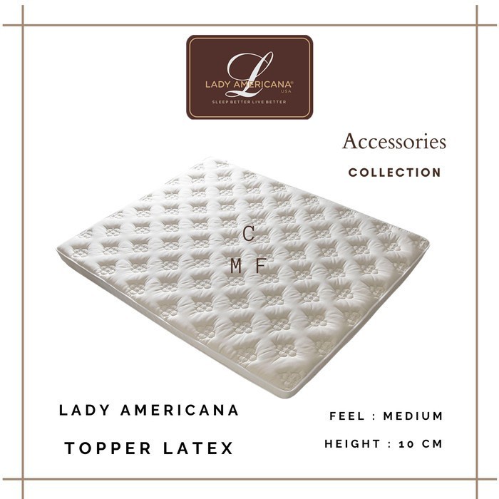 LADY AMERICANA Topper Latex Uk. 100x200 / Orthopedic / Toper / Matras