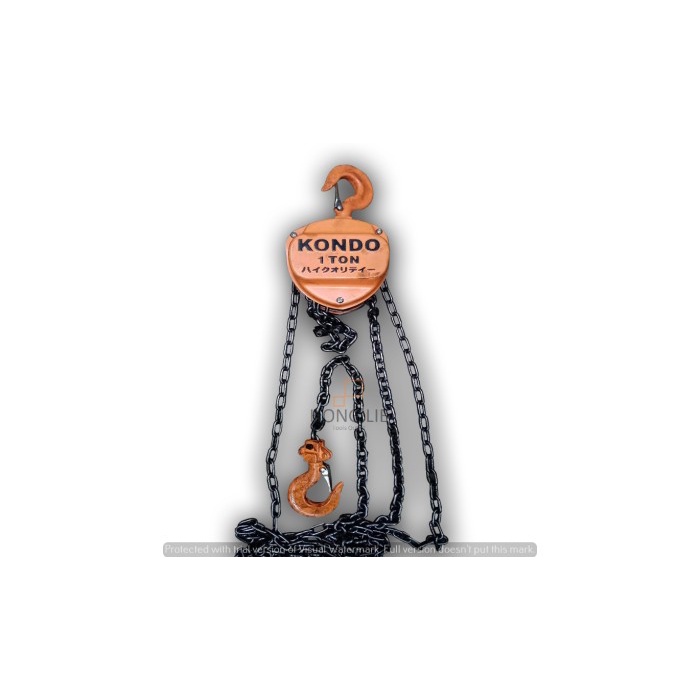 KONDO Takel 1 Ton 5 meter Chain Block Rantai Kerekan Katrol