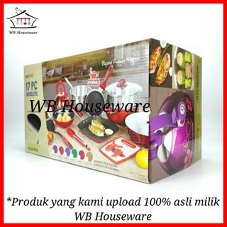 Panci Set / Wajan Penggorengan / 17Pcs Cookware Absolute Supra 100%