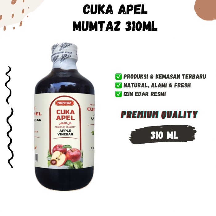 

CUKA APEL MUMTAZ 310mL Premium Apple Vinegar Makan Buah Aple Fruit BinAfif Cukak