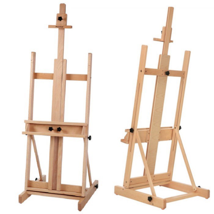 

HOT SALE! Meeden Floor Easel H-Frame Studio Heavy Duty Solid Wood Stand Lukis