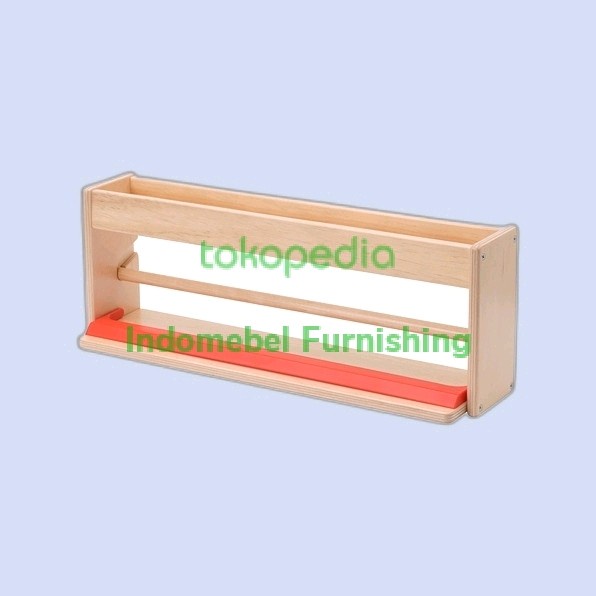 

TERLARIS! Paper rol holder easel kayu rol kertas gambar dengan rak penyimpanan