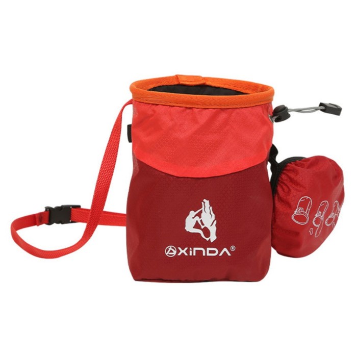 XINDA H-PJ32 Merah Chalk Bag Climbing Tas Equipment Original