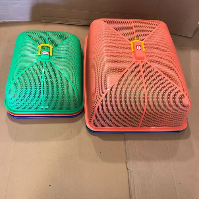 Tutup sayur/tudung saji segi empat M/L shinpo