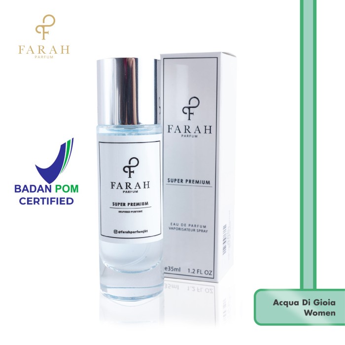 Farah Parfum A Di Gioia Women - Parfum Wanita
