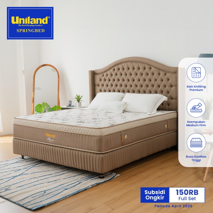 UNILAND SPRINGBED RIVERA EMIRA PLUSHTOP FULL SET