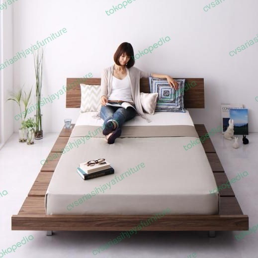 Ready Faktur dipan tempat tidur tata kayu mahoni perhutani solid UK 120x200