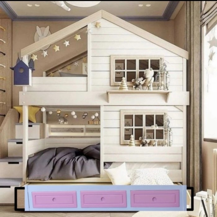 tempat tidur tingkat dewasa laci - ranjang tingkat anak dipan tingkat