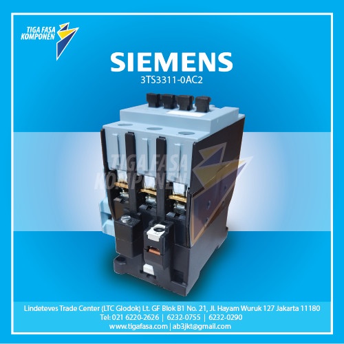 Terbagus 3Ts3311-0A Siemens Contactor 11Kw 25A 1No+1Nc (3Tf43)