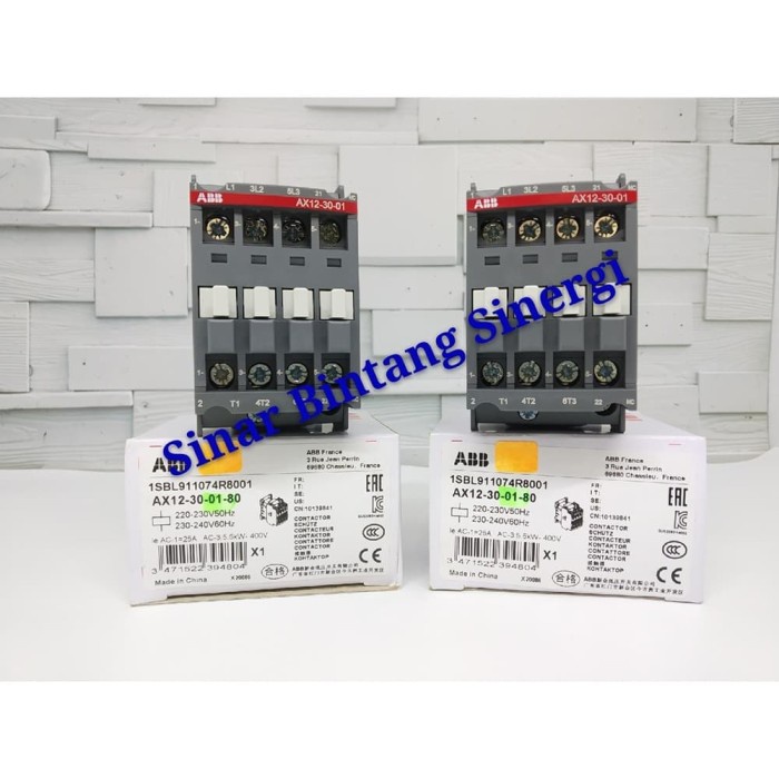 Paling Berkualitas Kontaktor Abb Ax12-30-01