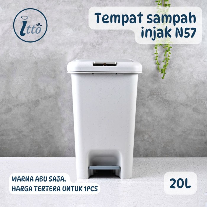 PREMIUM Tempat Sampah Injak 20L N57 Berpedal