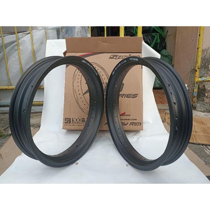 Sepasang Velk Pelek Velg Rossi Ring 17 250 300 350 Tapak Lebar Sprint XD - Velg VRossi Ring 17 250