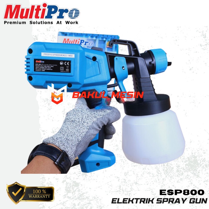 Bagus Multipro Esp800 Elektrik Spray Gun Mesin Semprot Cat Portable Esp 800