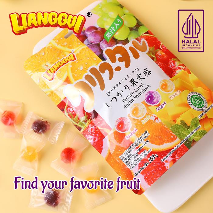

NeW [HALAL] LIANGGUI Permen Buah, Permen China Halal, Murah dan Enak, Cemilan Terlaris, Makanan