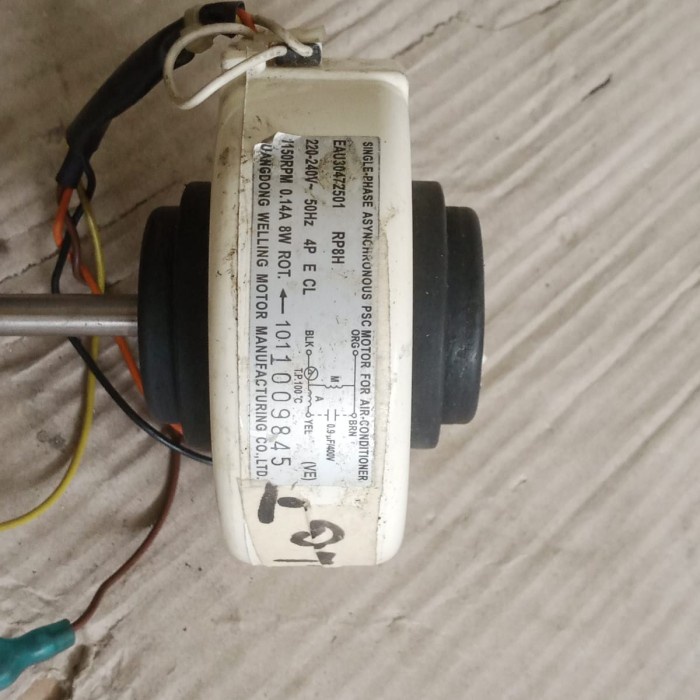 Motor Fan Indoor AC Split LG EAU30472501 RP8H Bekas Cabutan Original