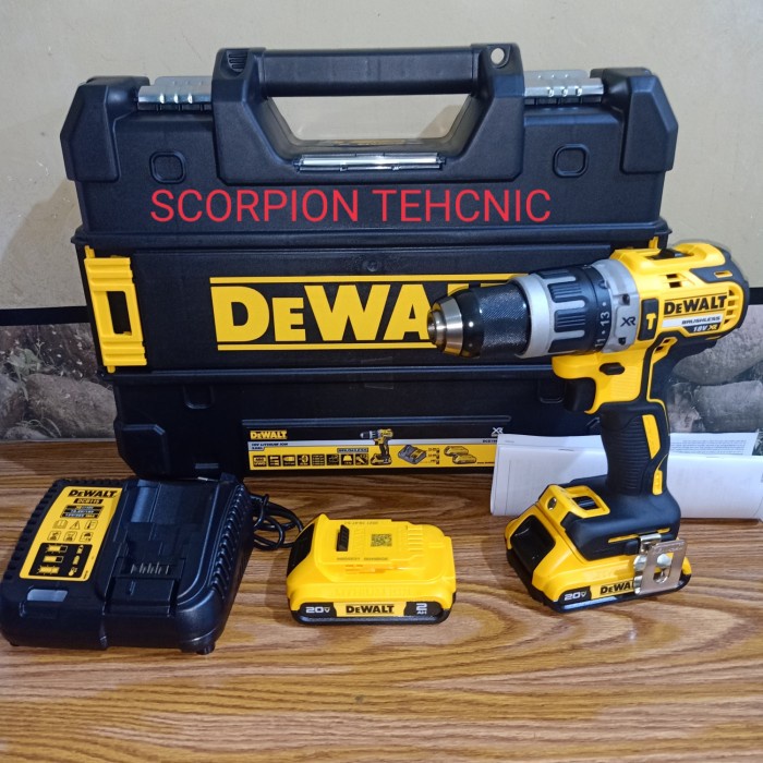 MESIN BOR CORDLESS DEWALT DCD796D2 20V BRUSHLESS HAMMER DRILL DCD796