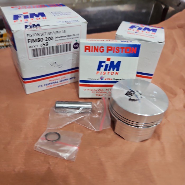 Seher piston kit mentahan 57 57.5 58 58.5 59 59.5 60 pin 13