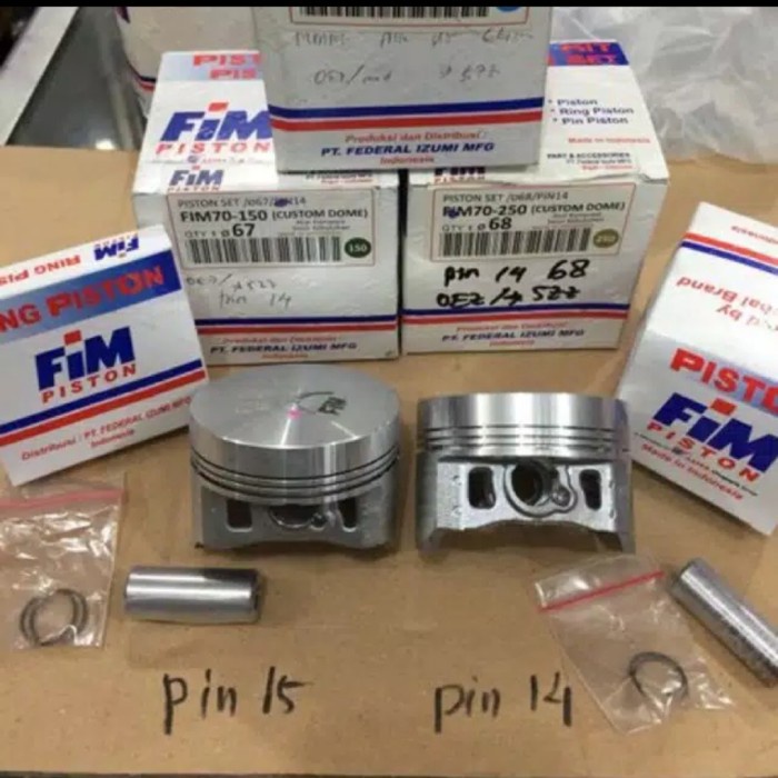 piston kit fim 65.5 66 66.5 67 67.5 68 mm pin 14 15 16