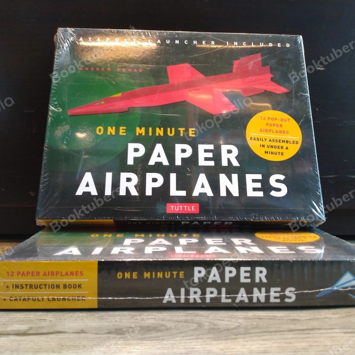 

HOT SALE! Buku origami paper One Minute Paper Airplanes Kit