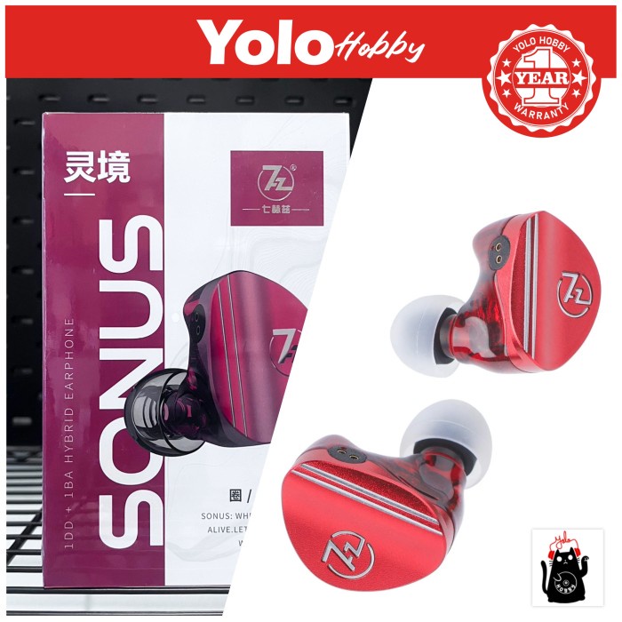 TERBARU 7hz sonus 1DD + 1BA hybrid iem earphone in ear monitor